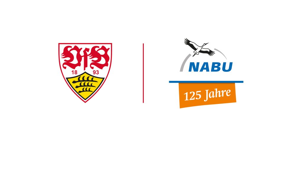 Die Logos des VfB Stuttgart und des NABU