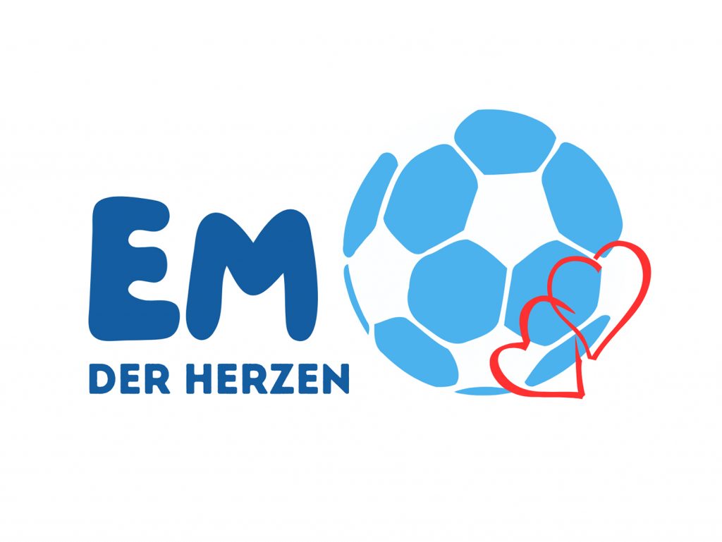 Offizielles Logo der EM der Herzen der Bürgerstiftung Stuttgart
